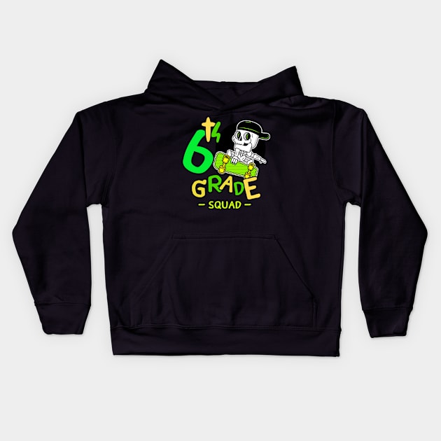 6th grade skeleton Kids Hoodie by hnueng111